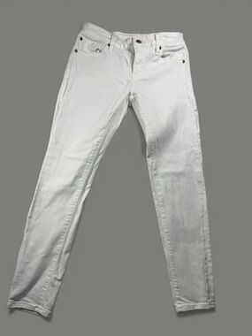 Denim & Supply Ralph Lauren White Crop Skinny Jeans - Size 27